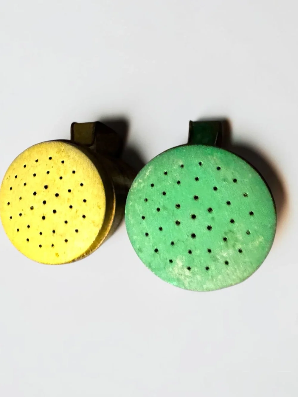 Vintage Tin Salt Pepper Shakers Percival Duffin & Elton Kirby’s Made Hong Kong